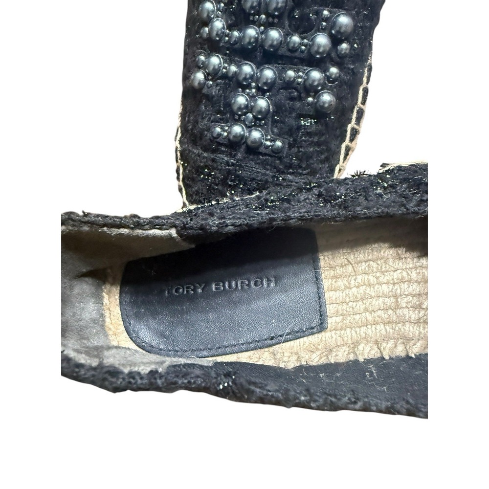 Tory Burch Tweed Willa Espadrille Pearl & Everly Espadrille Olana Leopard Size 7 - Picture 3 of 8
